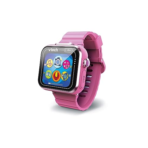 VTech – KidiZoom SmartWatch Max Rose, Montre Digitale Enfant, Photo, Selfie, Vidéo, Écran Tactile Horizontal, Jouet High-Tech, Cadeau Enfant et Ado de 5 Ans à 14 Ans – Contenu en Français
