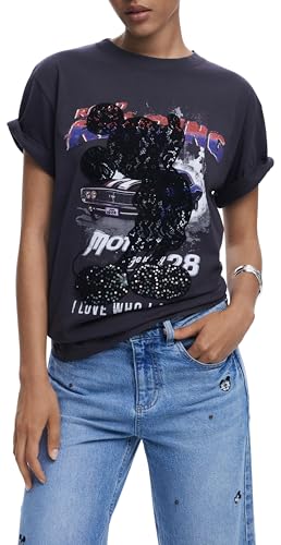 Desigual TS_Mickey Lace, 2006 Dark Grey, XL