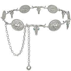 B-silver(longhorn Chain Belt)