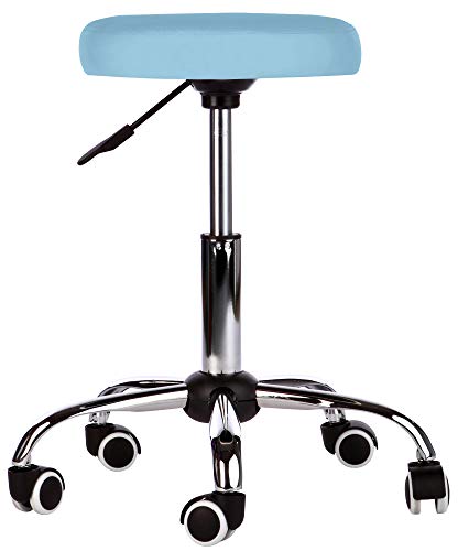 Preisvergleich Produktbild Kosmetik Arbeitshocker Massage Hocker höhenverstellbar hellblau