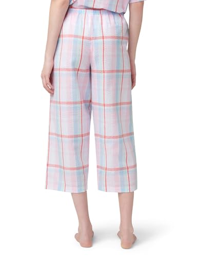 Image of HUE Women's Summer Vacation Pajama Separates, Soft, Whimsical Print Pjs with Tropical Beach Themes, Flip Flops, Cocktails