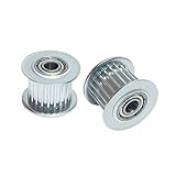 BEMONOC 2Pcs HTD 3M 22 Teeth Idler Pulley Pitch 3mm fit for 3M Timing Belt Width 15mm Bearing Hole 6mm for Laser Engraver Cnc
