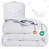 BedFabtasy Feder und Daunendecke 135x200cm, Oeko-Tex zertifizierte Bettdecke 135x200, 100% Extraweiche Federn & Daunen, Allergiker, RDS Zertifiziert Federbettdecke, Duvet, Ganzjahresdecke
