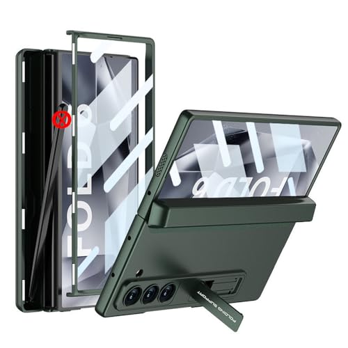 Coque Polycarbonate Samsung Galaxy Z Fold 6 5 4 3 Vert Foncé Magnétique