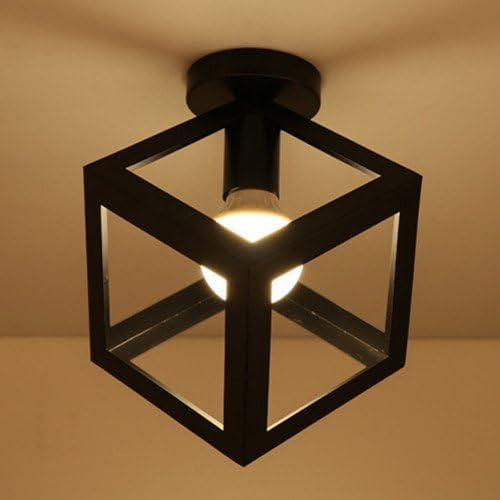 Vintage Ceiling Lights Lamparas De Techo lustre Luminaria Abajur Ceiling Lamp Home Lighting Luminaire Living Room Lights Christmas home décor perfect gift for familyF-23*29cm [Energy Class A+]