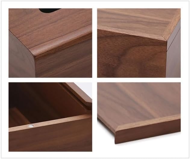 Chinese Wooden Tissue Box Office Use Household Living Room Version Drawer Black Walnut Wood image 4