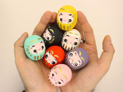 Set de 7 Muñecos Daruma EDOYA Multicolor miniatura 5