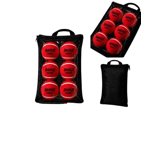 DASHX Cricket Tennis Ball, Red, Heavy Weight, High Bounce, Smooth Flight, Strong and Durable, Pack of 6-image-6