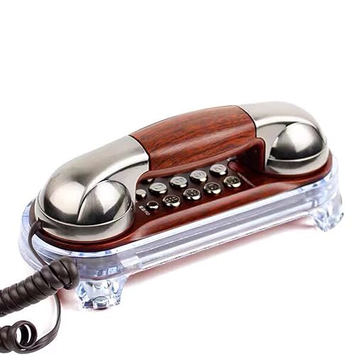 Téléphone fixe vintage filaire à poser ou suspendre pour briser la monotonie moderne