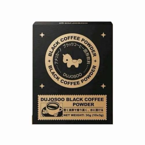 DUJOSOO Black Coffee Powder Sachets