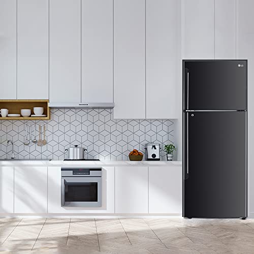 Image of LG 446 L 1 Frost-Free Smart Inverter Compressor Double Door Refrigerator (GL-T502AESR, Ebony Sheen, Convertible With Door Cooling+), Free 1 Year Extended warranty