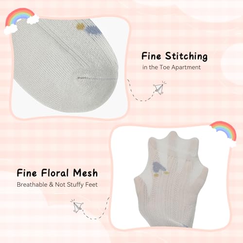 Zando Baby Girl Socks Infant Newborn Toddler Frilly Ruffle Socks 0-5T4