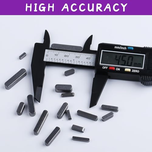 Image of 140 Pcs Round Ended Feather Key, Parallel Drive Shaft Keys Set