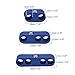 X AUTOHAUX 1 Set 7mm-8mm Car Engine Spark Plug Wire Separator Looms Divider Organizer Clamp Plastic Blue