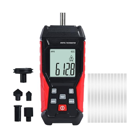 Tachymètre numérique 3-99999 tr/min testeur de vitesse pour diagnostic mécanique de précision