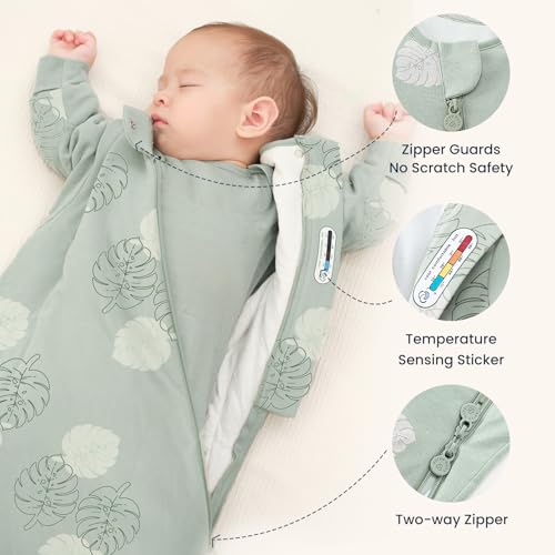 Image of Unisex Sleeping Bag for Babies and Toddlers 1.0 Tog Sleep Sack 18-36 Months, Newborn Sleep Sack, Wearable Blanket Baby, Sleep Sack with Sleeves, Gifts for Baby