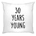 Tim and Ted 30 ° Compleanno Joke Fodera per Cuscino 30 Anni Giovane novità Testo White One Size