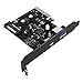 Produktbild Yottamaster 2 Ports USB3.1 Gen 2 Karte Schnittstellenkarte Typ C und Typ A Schnittstellen für Windows 10/8.1/8 / 7 / XP/Vista (Superspeed Gen2 10Gbps)