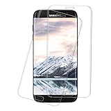 [2 Stück] Schutzfolie für Panzerglas für Samsung Galaxy S7 Edge, 9H Härte, Blasenfrei, Anti-Fingerabdruck, Anti-Kratzen Klar Glas Displayfolie, 3D HD Gehärtetem Glas für Galaxy S7 Edge,Transparent