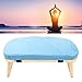 YUYTE Wooden Meditation Bench Ergonomic Meditation Stool, Detachable Kneeling Chair for Yoga with Soft Cushion Carry Bag, Home and Travel (Blue)