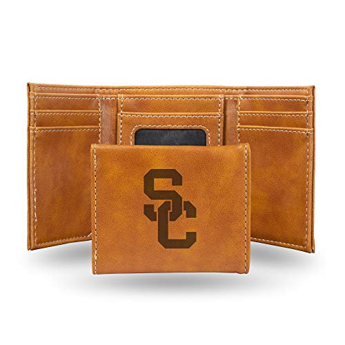 Image of Rico Industries NCAA Laser Engraved Trifold Laser Engraved Tri-Fold Wallet - Men's Accessory