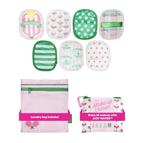 Image of The Original MakeUp Eraser 7-Day Set, Erase All Makeup with Just Water, Including Waterproof Mascara, Eyeliner, Foundation, Lipstick, Sunscreen, and More! Pickleball, 7ct.