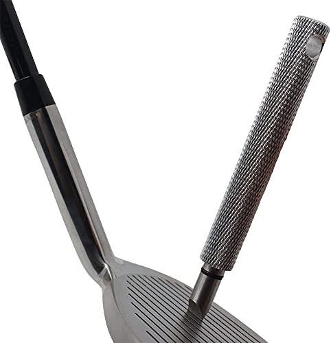 Majek Golf +1 Inch Over Big & Tall Senior Men's Wedge Set: 52° Gap Wedge (Gw), 56° Sand (Sw), 60° Lob (Lw) (Tall 6'0"+ / +1" Over) Premium Men's Arthritic Grip + Free Wedge Groove Sharpener (Silver) #TOP1