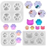 5WYOUKE 猫 肉球 シリコンモールド レジン 猫足 ソフトモールド 猫の肉球 シリコン モールド DIY 手作り 樹脂 UVレジン 粘土 初心者 ハンドメイド 可愛い