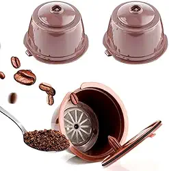 3 Cápsula Reutilizável Dolce Gusto Café, Chá, Cappucino