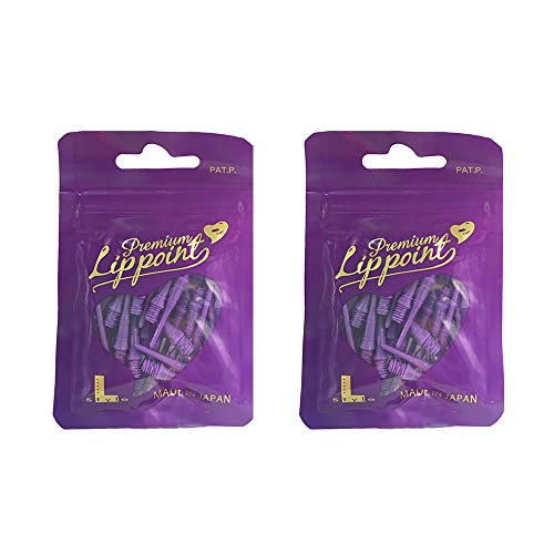 Pointe souple LSTYLE Premium Lippoint violette 2BA en boite de 60 unites pour flechettes