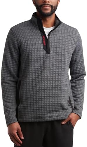Spyder Men's Quarter Zip Sweatshirt - UPF 30+ Grid Fleece Active Performance Long Sleeve Pullover for Men (Sizes: S-XXL)