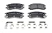 ACDelco Silver 14D698CH Ceramic Rear Disc Brake Pad Set