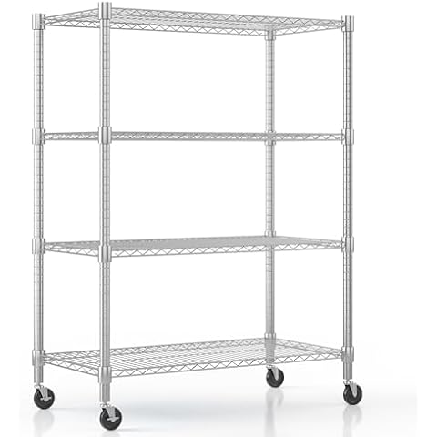 Himimi 4-Tier Adjustable Metal Shelving Unit Cover