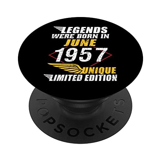 Cumpleaños Junio 1957 Edición Limitada Regalo Legend June PopSockets PopGrip Intercambiable