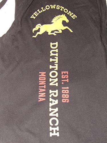 Yellowstone Series Dutton Ranch Logo Men's Black Graphic Sleep Pants2