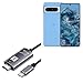 BoxWave Cable Compatible with Google Pixel 8 Pro - SmartDisplay Cable - USB Type-C to HDMI (6 ft), USB C/HDMI Cable - Jet Black