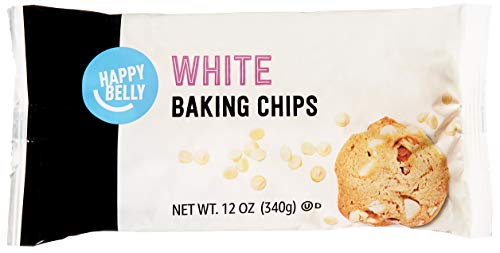 Amazon Brand - Happy Belly White Vanilla Flavored Baking Chips, 12 Ounce #TOP8