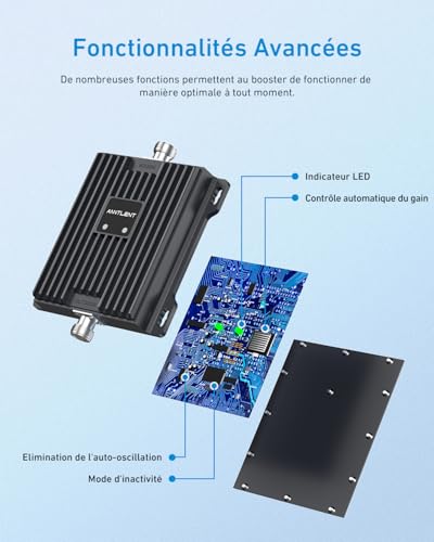 ANNTLENT Amplificateur Reseau Mobile pour Bande 8 et 20 5G 4G LTE GSM – vue 3