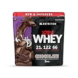 XL Nutrition Whey Protein Powder | High Protein, Low Carbohydrates | 67 Servings, 2kg | Suitable for Vegetarians | Ideal for Muscle Building, Recovery Support (Milk Chocolate)