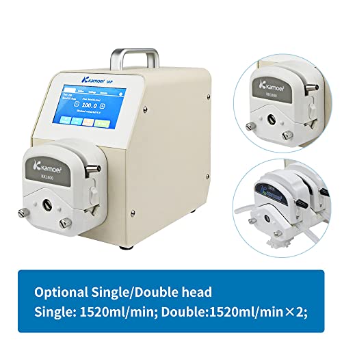 Kamoer New Uip Wifi Intelligent High Flow Peristaltic Pump Stepper Motor Dosing Pump (3 Rotors, 1-1520Ml/Min, 110V-220V Ac, Foot Switch Support, Touch Screen Display, White) #TOP1