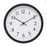 Acctim Elstow 22843 Wall Clock in Soot Black