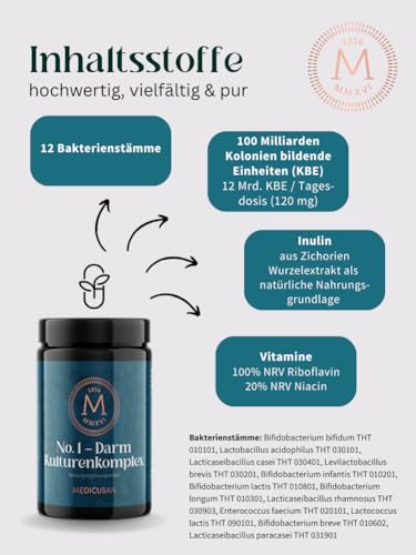 Bifidobakterien Medicusan No.1 Darm Kulturenkomplex mit 12 Stämmen