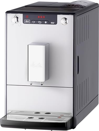 Melitta SOLO E950-103: Compact Bean-to-Cup Coffee Maker for Home or Office - Automatic Cappuccino Machine in Silver and Black - Image 2