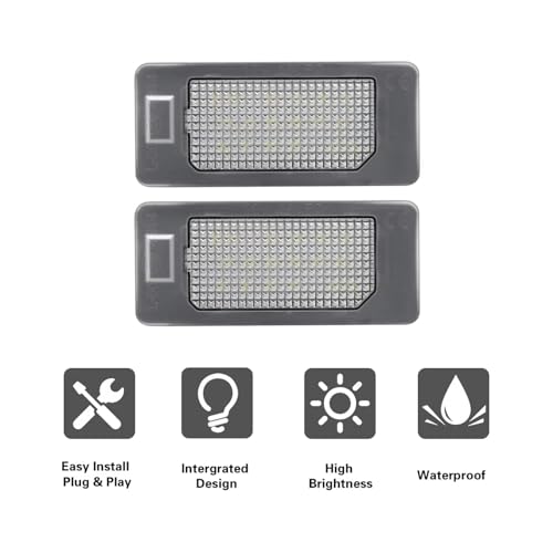 Luces LED para matrícula de Audi A1 A3 A4 A6 A7 kit de 2 piezas homologadas 5
