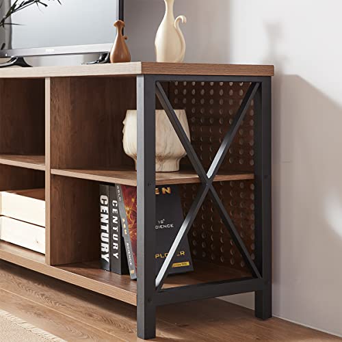 Buy LVB Rustic TV Stand, Industrial Entertainment Center for 70 Inch TV