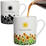 Lovfit Sunflower Color Changing 12oz Ceramic Coffee Mug
