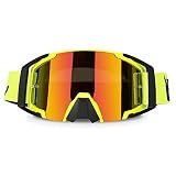 Motocross Goggles Dirtbike ATV Motorcycle Anti-UV Motorbike Ski Goggles Anti-Slip Strap Nose Cover F