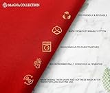 Magna Collection Cotton Red Cloth Napkins – Set of 12 (46 x 46 cm) – 100% Cotton – Hotel Quality, Soft, Durable, and Reusable – Red christmas napkins cloth - Image 5