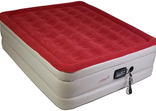 Lazery Sleep Air Mattress Airbed with Built-in Electric 7 Settings Remote LED Pump