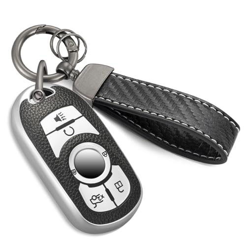 Coque de clé Buick argentée anti-rayure compatible LaCrosse et Tourx
